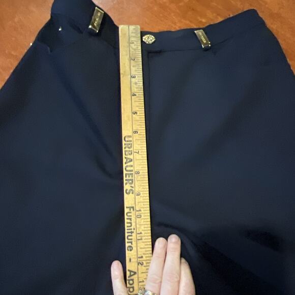 St. John Sport By Marie Gray Straight Leg Black Pants Sz 4 - Picture 7 of 8